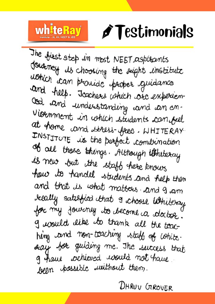 Dhruv Grover handwritten