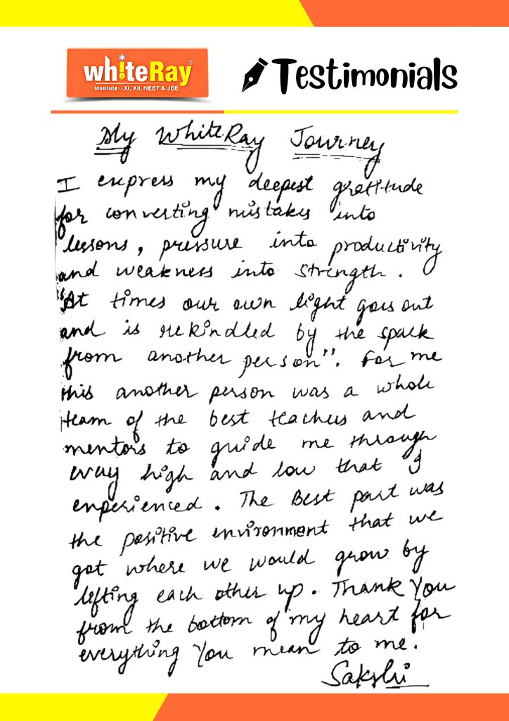Sakshi handwritten