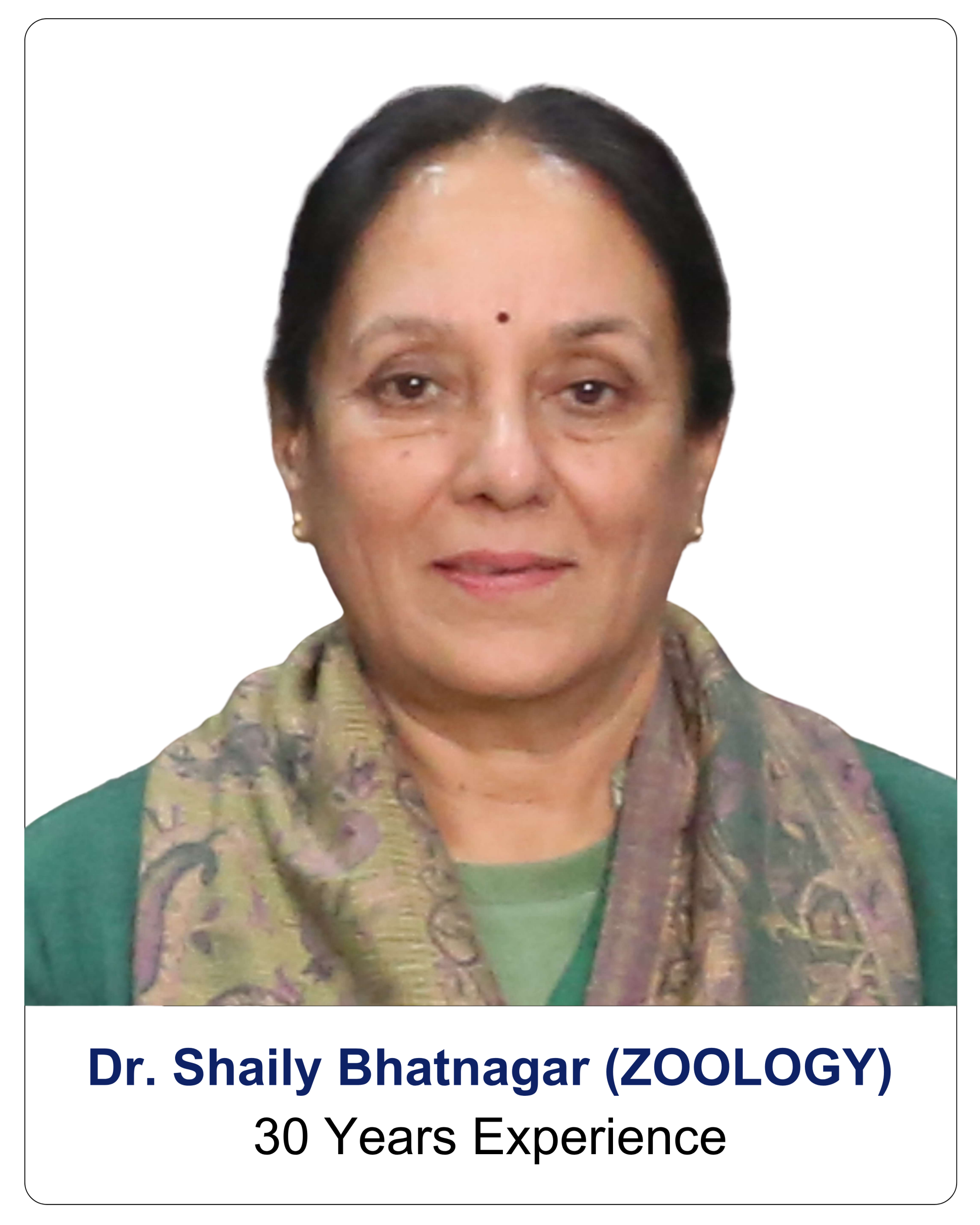 Dr. Shaily Bhatnagar (ZOOLOGY)