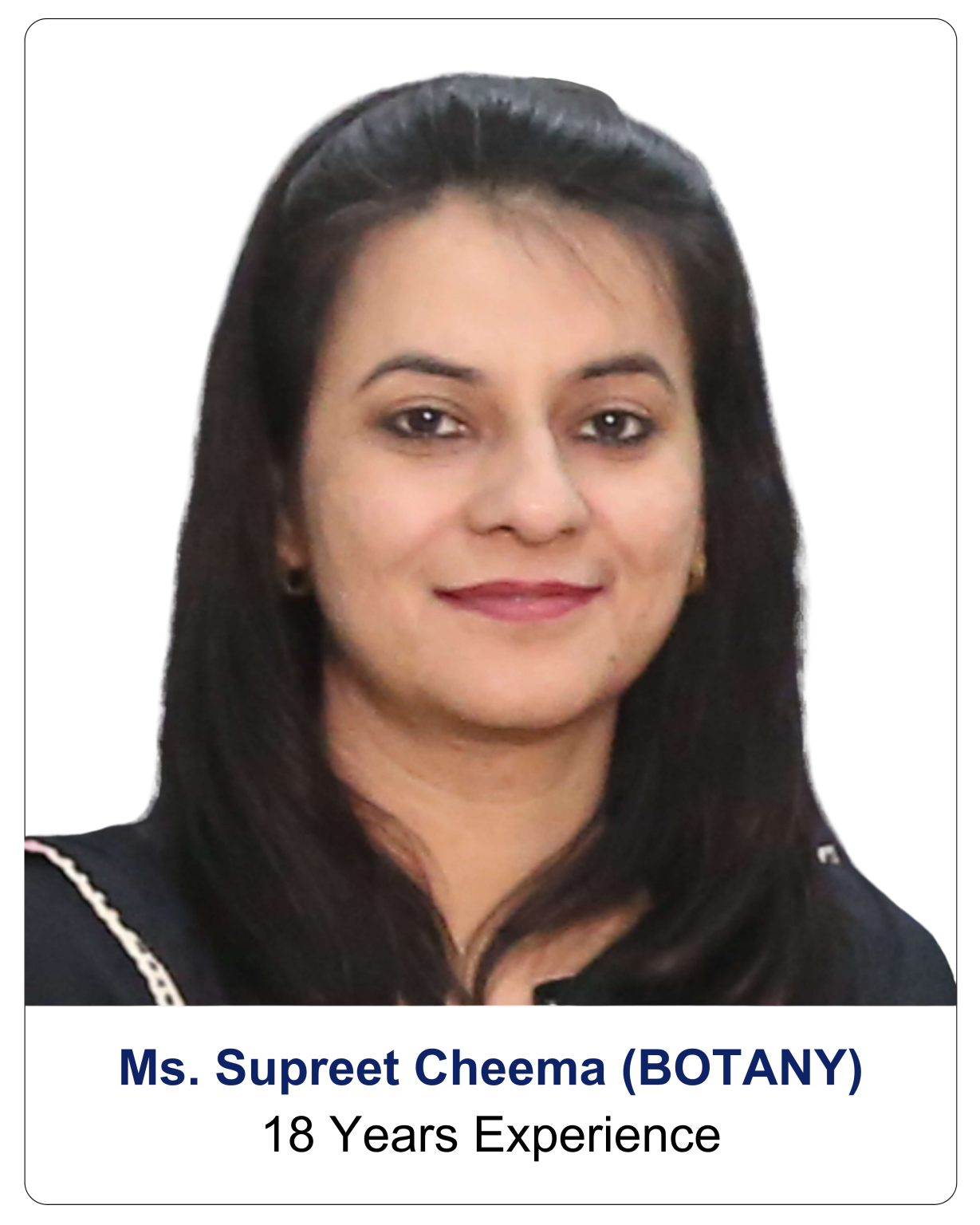 Ms. Supreet Cheema (BOTANY)